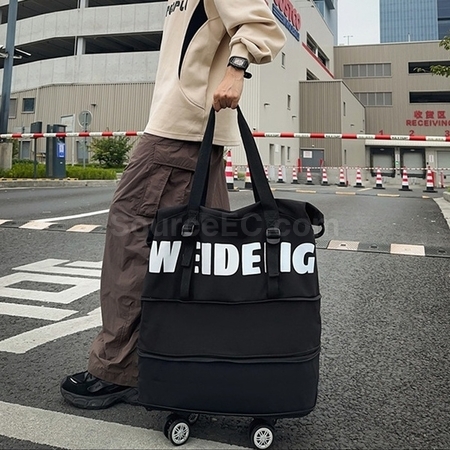 Customization Expandable wheeled travel bag with retractable handle Promotional Products