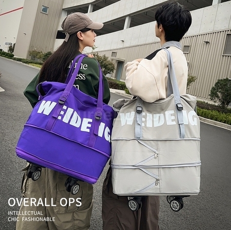 Customization Expandable wheeled travel bag with retractable handle Promotional Products