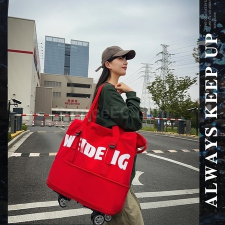 Customization Expandable wheeled travel bag with retractable handle Promotional Products