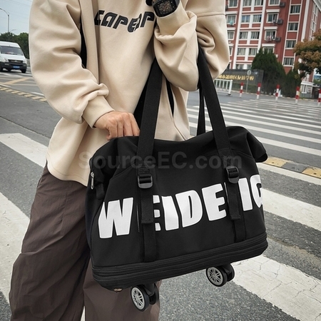 Customization Expandable wheeled travel bag with retractable handle Promotional Products
