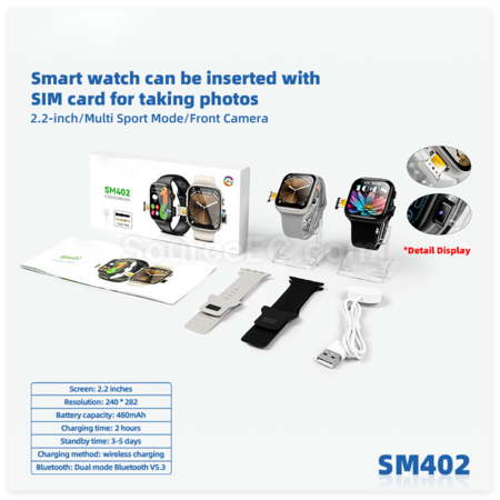 Customization Sliding Camera Smartwatch Promotional Products