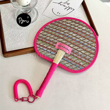 Customization Color Straw Fan Promotional Products