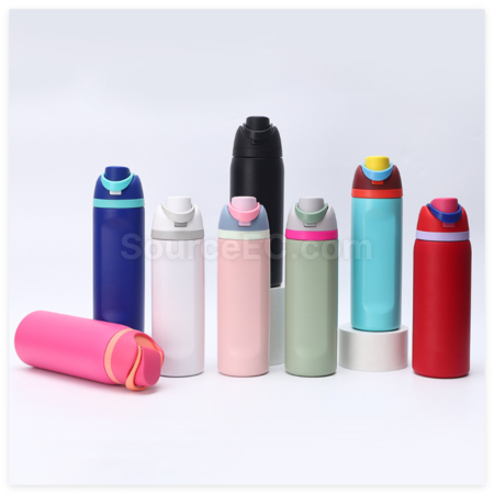 Customization Color-Blocked Double-Walled Thermos Promotional Products
