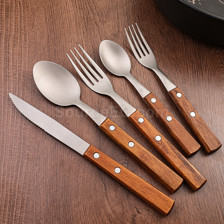 Customization Titanium Wood Tableware Set Promotional Products