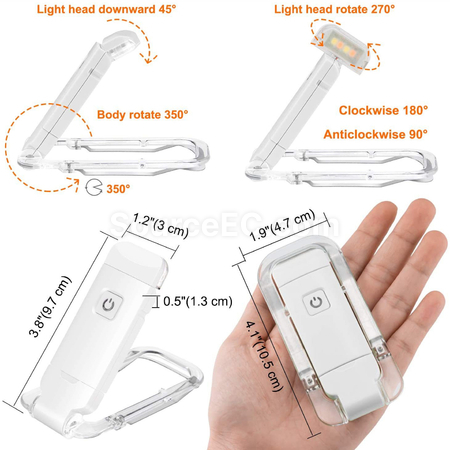 Customization USB Mini Eye-Caring Foldable Book Light Promotional Products