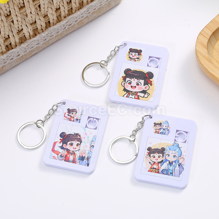 Customization Slide Puzzle Key-ring Promotional Products