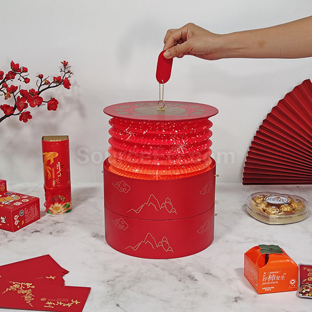 Customization Hand-Held Lantern Round Gift Box Promotional Products