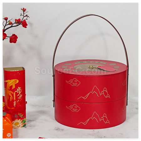 Customization Hand-Held Lantern Round Gift Box Promotional Products