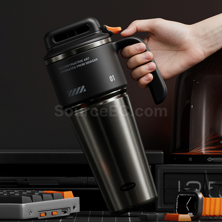 Customization Push-open Car-mounted Insulated Cup for Cold and Heat Preservation Promotional Products