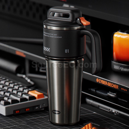 Customization Push-open Car-mounted Insulated Cup for Cold and Heat Preservation Promotional Products