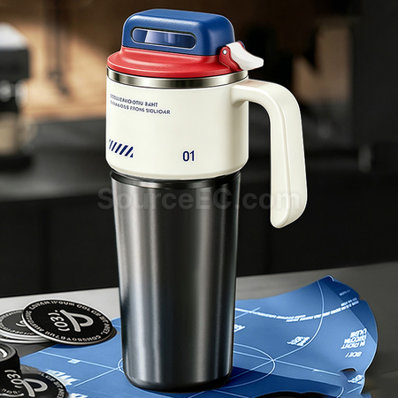 Customization Push-open Car-mounted Insulated Cup for Cold and Heat Preservation Promotional Products