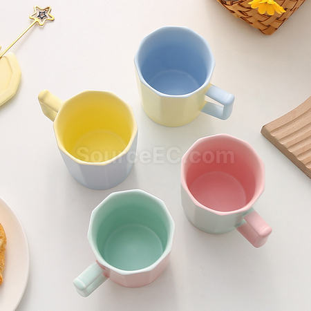Customization Color-Blocked Ceramic Cup Promotional Products