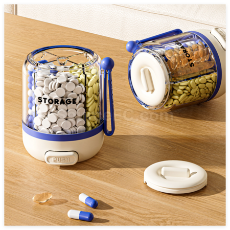 Customization Press-Type Compartmentalized Medicine Box Promotional Products
