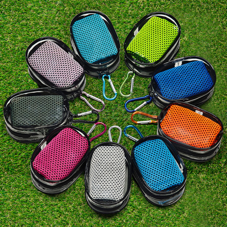 Customization Cool Feeling Sports Towel in Transparent Bag Promotional Products