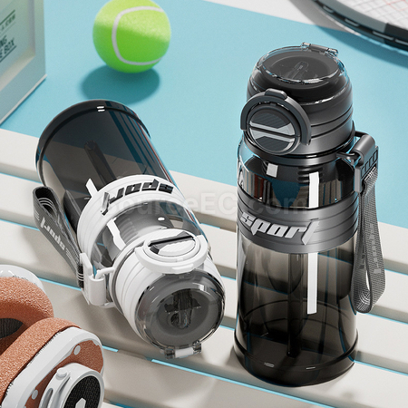 Customization Dual-suction Straw Sports Water Bottle Promotional Products