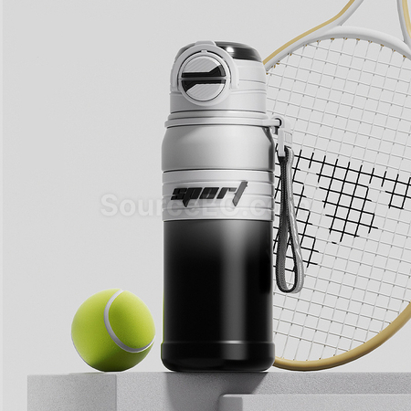 Customization Dual-suction Straw Sports Water Bottle Promotional Products