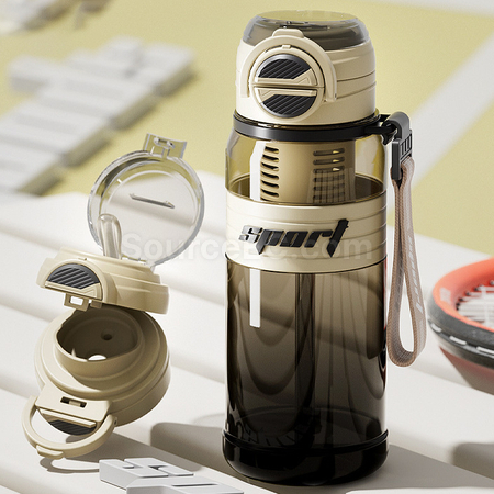 Customization Dual-suction Straw Sports Water Bottle Promotional Products