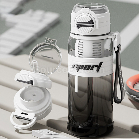 Customization Dual-suction Straw Sports Water Bottle Promotional Products