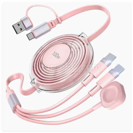 Customization 5-in-1 Retractable Data Cable Promotional Products
