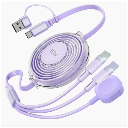 Customization 5-in-1 Retractable Data Cable Promotional Products