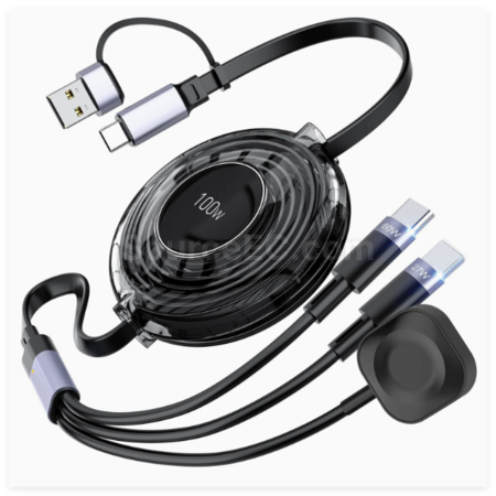 Customization 5-in-1 Retractable Data Cable Promotional Products