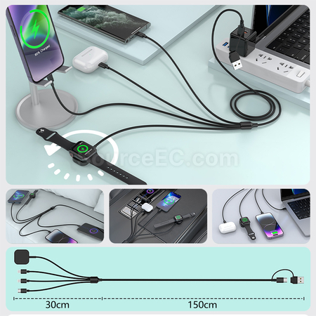Customization 5-in-1  Data Cable Promotional Products