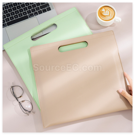 Customization A4 Handheld PU Document Bag Promotional Products