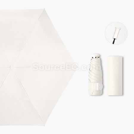 Customization Retractable Five-Fold Portable Sun Umbrella Promotional Products