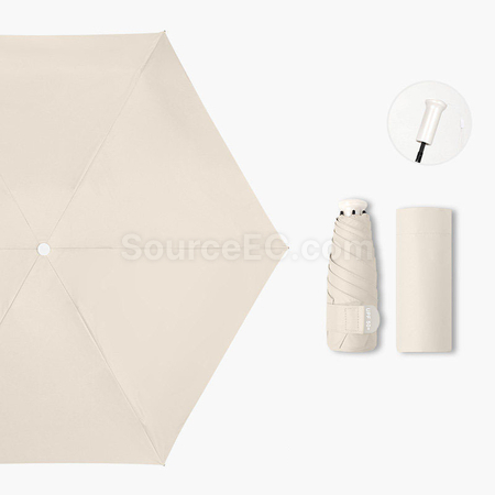 Customization Retractable Five-Fold Portable Sun Umbrella Promotional Products
