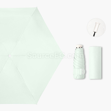 Customization Retractable Five-Fold Portable Sun Umbrella Promotional Products