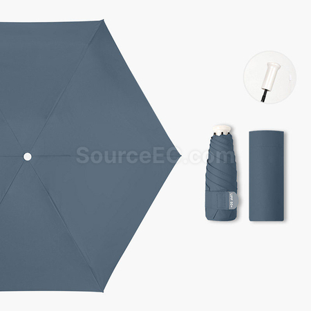 Customization Retractable Five-Fold Portable Sun Umbrella Promotional Products