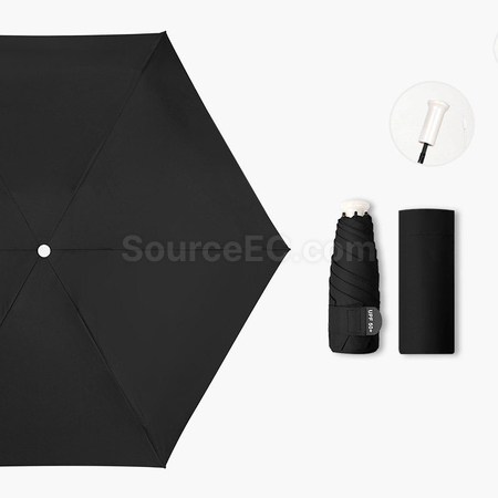 Customization Retractable Five-Fold Portable Sun Umbrella Promotional Products