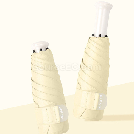 Customization Retractable Five-Fold Portable Sun Umbrella Promotional Products