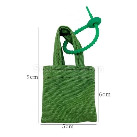 Customization Mini Canvas Bag Key Charm Promotional Products