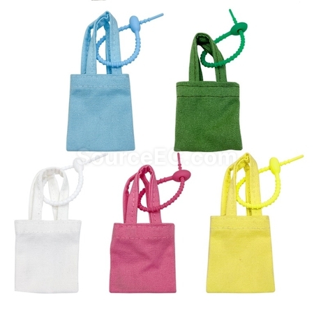 Customization Mini Canvas Bag Key Charm Promotional Products