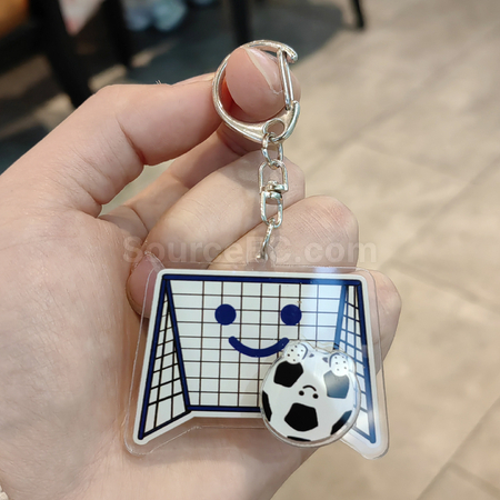 Customization Rotating Football Keychain Pendant Promotional Products