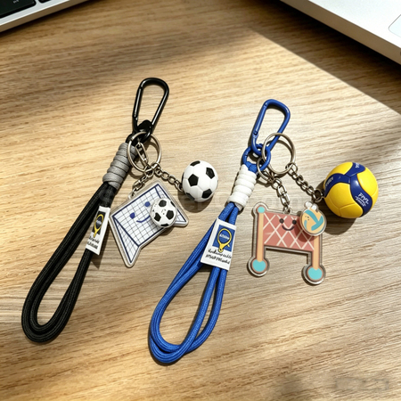 Customization Rotating Football Keychain Pendant Promotional Products