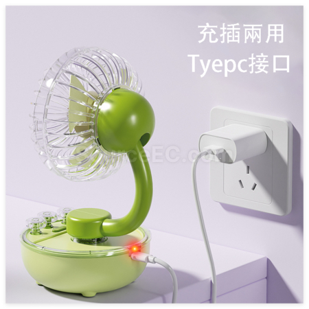 Customization Transparent Desktop Rechargeable Portable Fan Promotional Products