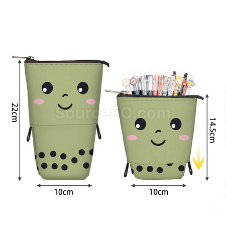 Customization Milk Tea Retractable Pencil Case Promotional Products