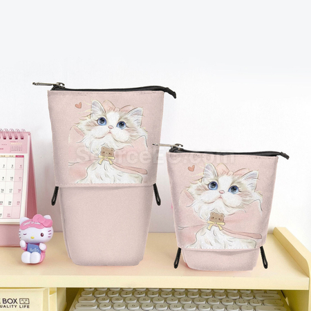 Customization Milk Tea Retractable Pencil Case Promotional Products