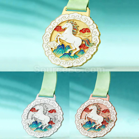 Customization Horse Metal Medals Promotional Products