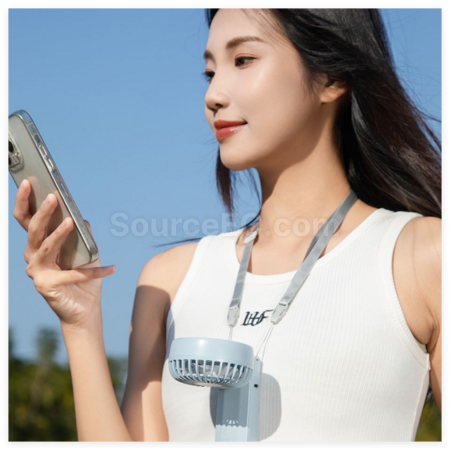 Customization Folding Neckband Mini Handheld Fan(BSMI Certified) Promotional Products