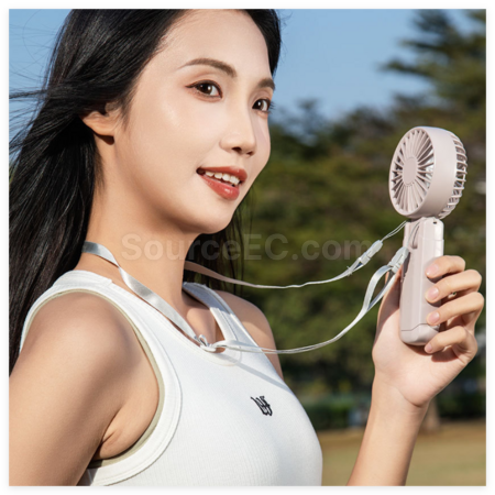 Customization Folding Neckband Mini Handheld Fan(BSMI Certified) Promotional Products
