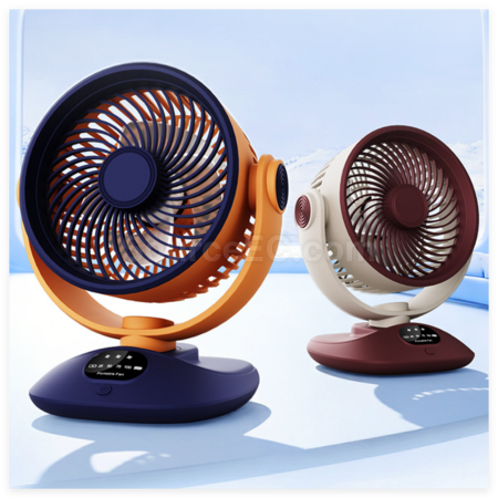 Customization Portable LED Digital Display Oscillating Fan Promotional Products