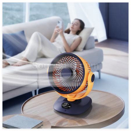 Customization Portable LED Digital Display Oscillating Fan Promotional Products