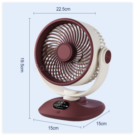 Customization Portable LED Digital Display Oscillating Fan Promotional Products