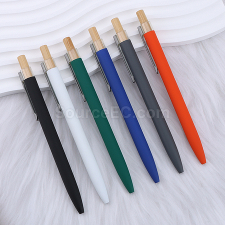 Customization Eco-friendly Bamboo-Wood Metal Ballpoint Pen Promotional Products