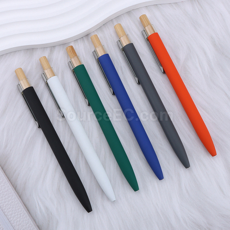 Customization Eco-friendly Bamboo-Wood Metal Ballpoint Pen Promotional Products