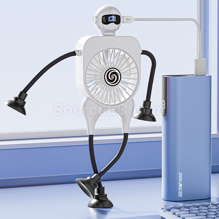 Customization Intelligent Digital Display Suction Cup Fan Promotional Products