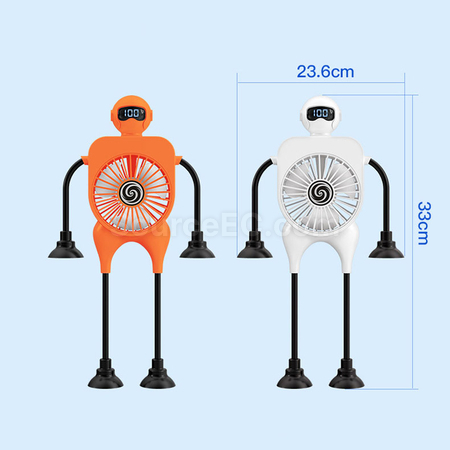 Customization Intelligent Digital Display Suction Cup Fan Promotional Products